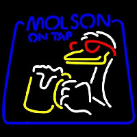 Molson On Tap Duck Neonskylt