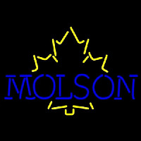 Molson Yellow Maple Leaf Neonskylt