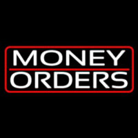 Money Orders With Red Border And Line Neonskylt