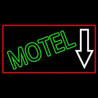 Motel With Down Arrow Neonskylt