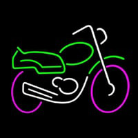 Motorcycle Multicolored Logo Neonskylt