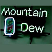 Mountain Dew Soda Öl Bar Neonskylt