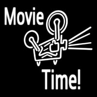 Movie Time Neonskylt
