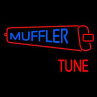 Muffler Tune With Red Logo Neonskylt