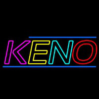 Multi Color Keno Border 3 Neonskylt