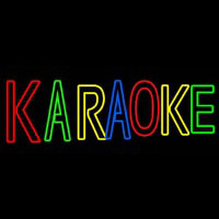 Multi Colored Karaoke Neonskylt