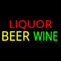 Multi Colored Liquor Beer Wine Neonskylt