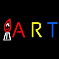 Multicolor Art With Logo Neonskylt