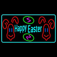 Multicolor Happy Easter 2 Neonskylt