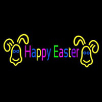Multicolor Happy Easter Neonskylt