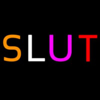 Multicolor Sluts Neonskylt