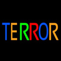 Multicolor Terror Neonskylt