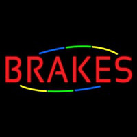 Multicolored Deco Style Brakes Neonskylt