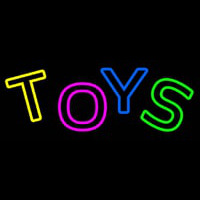 Multicolored Double Stroke Toys Neonskylt