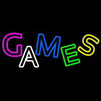 Multicolored Games Neonskylt
