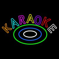 Multicolored Karaoke Neonskylt