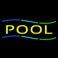 Multicolored Pool Neonskylt