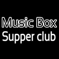Music Bo  Supper Club Neonskylt