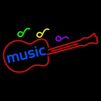 Music Guitar Neonskylt