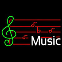 Music Note Neonskylt