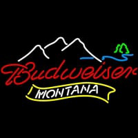 NEW Montana Mountain Budweiser bud light Neonskylt