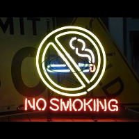 NO SMOKING Neonskylt