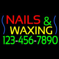 Nails And Wa ing With Phone Number Neonskylt