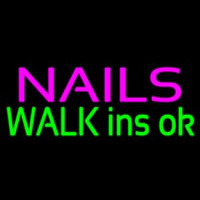 Nails Walk Ins Ok Neonskylt