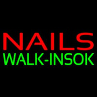 Nails Walkins Ok Neonskylt