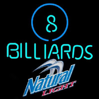 Natural Light Ball Billiards Pool Beer Sign Neonskylt