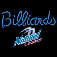 Natural Light Billiards Te t Pool Beer Sign Neonskylt