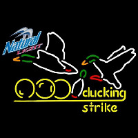 Natural Light Bowling Sucking Strike Beer Sign Neonskylt