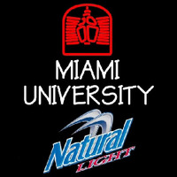 Natural Light Miami University Beer Sign Neonskylt