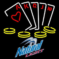 Natural Light Poker Ace Series Beer Sign Neonskylt