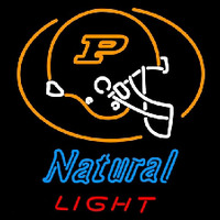 Natural Light Purdue University Boilermakers Helmet Beer Sign Neonskylt