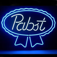 New Pabst Blue Ribbon Lager Ale Neon Öl Bar Pub Skylt