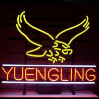 New Yuengling Lager Eagle Öl Neon Glas Öl Bar Pub Skylt