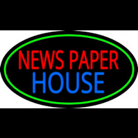 Newspaper House Neonskylt