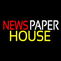 Newspaper House Neonskylt