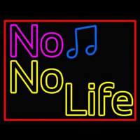 No Life No Music  Neonskylt