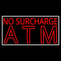 No Surcharge Atm Neonskylt