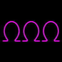 Omega Omega Omega Neonskylt