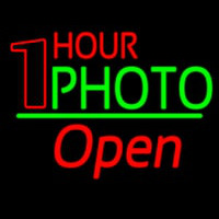 One Hour Photo Open 2 Neonskylt