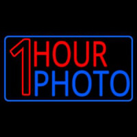 One Hour Photo With Border Neonskylt