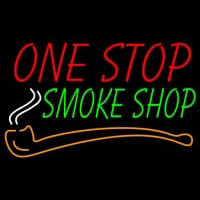 One Stop Smoke Shop Neonskylt