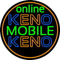 Online Keno Mobile Keno 2 Neonskylt