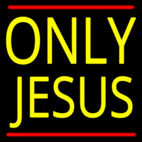Only Jesus With Line Neonskylt
