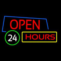 Open 24 Hours Neonskylt
