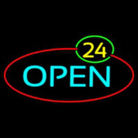 Open 24 Neonskylt