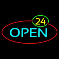 Open 24 Neonskylt